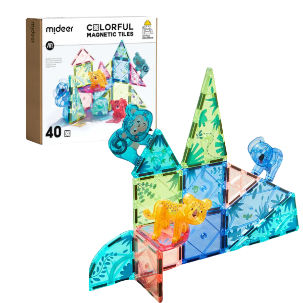 Set de construcție magnetic “Pădurea magică”, 40 elem.
