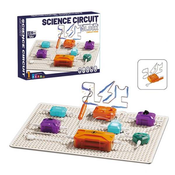 Set științific cu circuite electrice „Labirintul circuitelor” – joc interactiv pentru copii