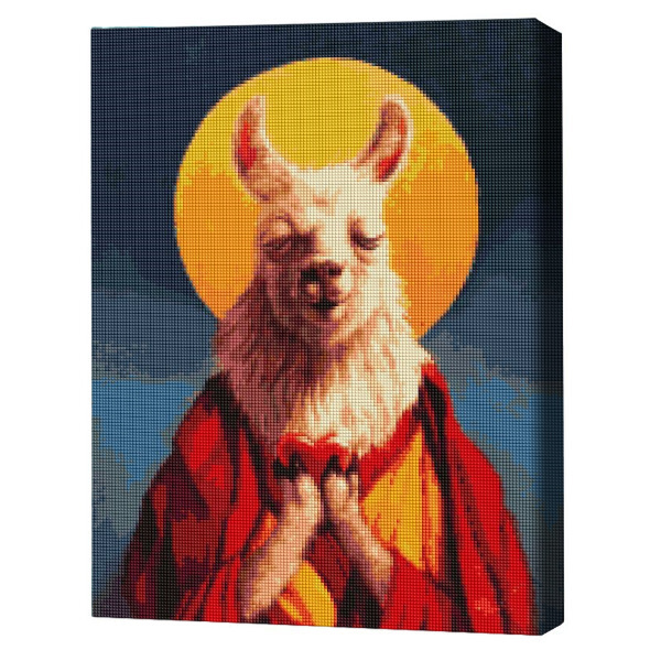 Mozaic cu diamante 40*50 сm (fără cutie) – Dalai – Lama, Lucia Heffernan