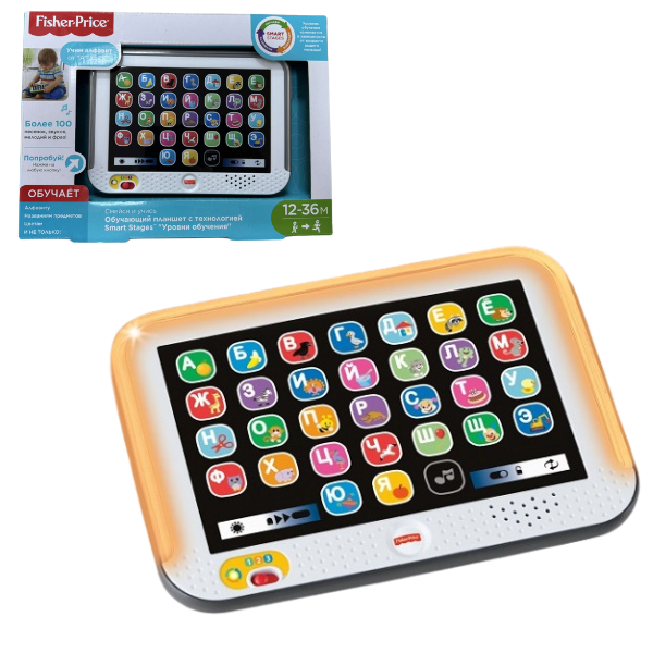 Fisher-Price Tableta cu tehnologia Smart Stages (rus.)
