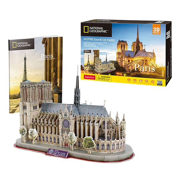 3D puzzle “Notre Dame De Paris”, 128 elemente