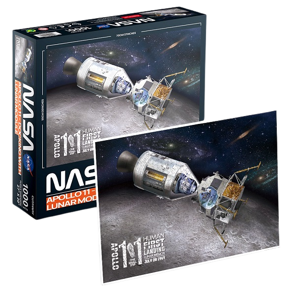 Puzzle „Andocare a lui APOLLO 11 cu modulul lunar”, 1000 de piese