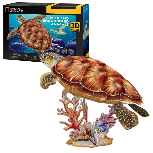 3D puzzle “Broască țestoasă”, 31 elemente