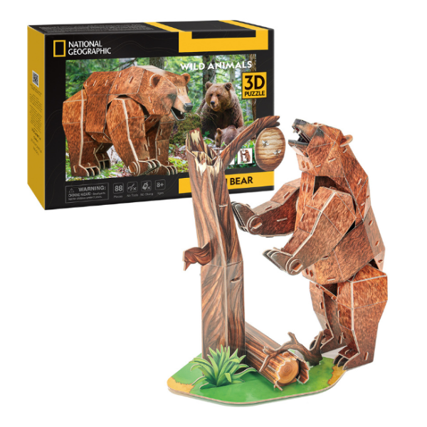 3D puzzle “Urs brun”, 88 elemente