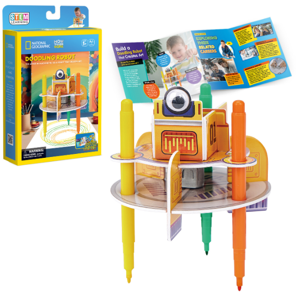 STEM Series 3D puzzle “Robot de desenat” – studiem creativitatea și designul, 13 elem.