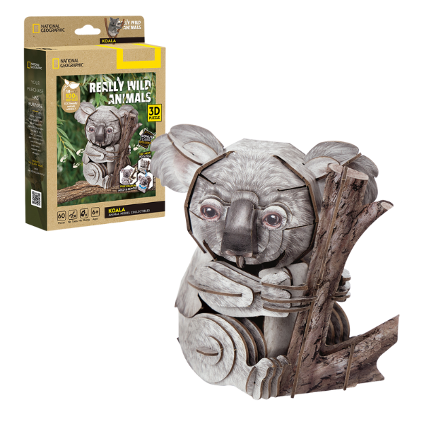 3D puzzle “Koala”, 60 elemente