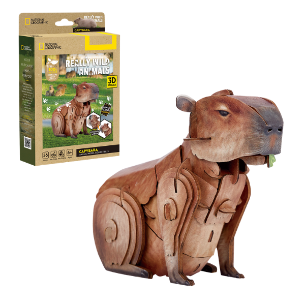 3D puzzle “Capibara”, 56 elemente