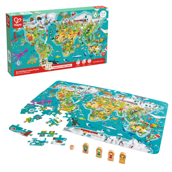 Puzzle și Joc – Turul Lumii (2 in 1)