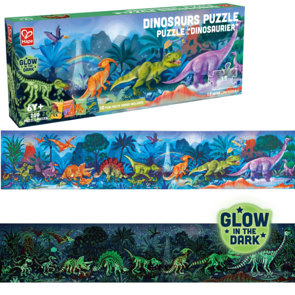 Puzzle 1,5 m “Dinozauri”, 210 elem.