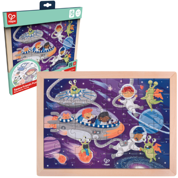 Puzzle 2 în 1 “Prieteni cosmici”