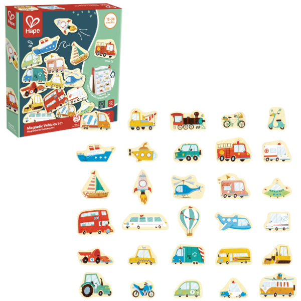 Set de figurine magnetice „Transport”
