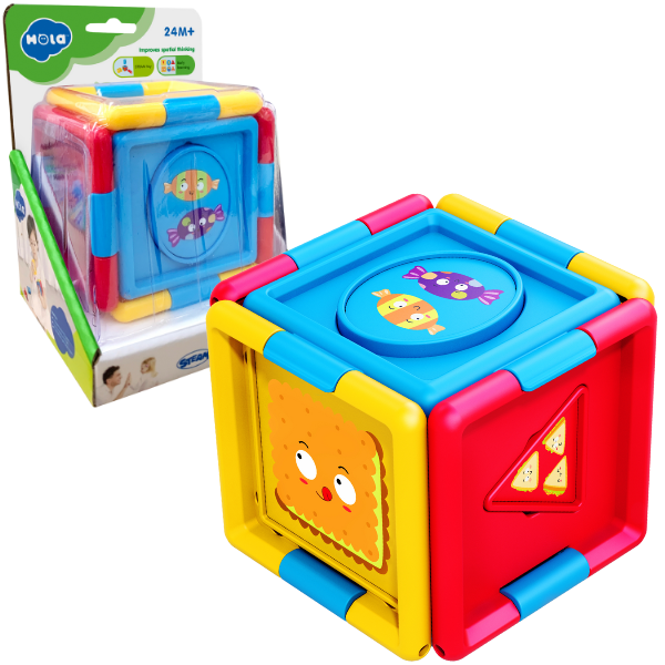 Jucarie de dezvoltare sorter “Cub logic”