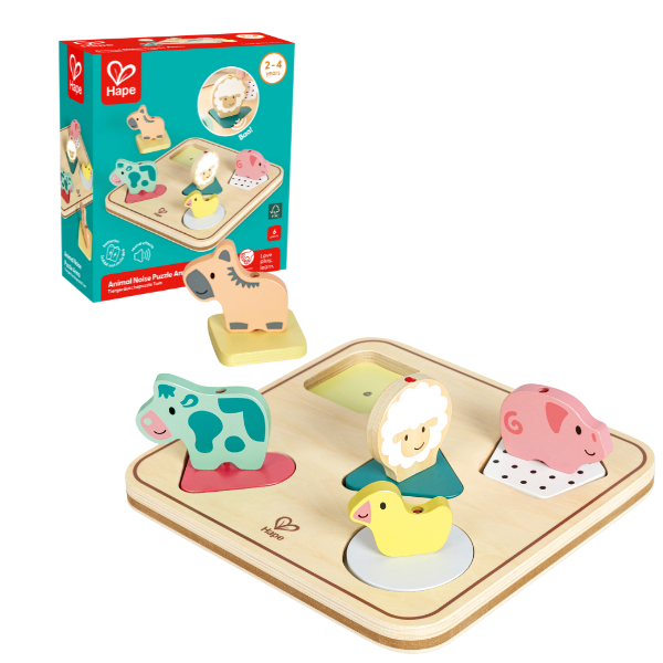 Puzzle cu animale “Forme Geometrice”