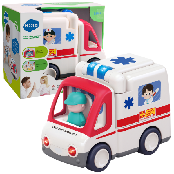 Masinuta “Ambulanta” cu efecte luminoase și sonore