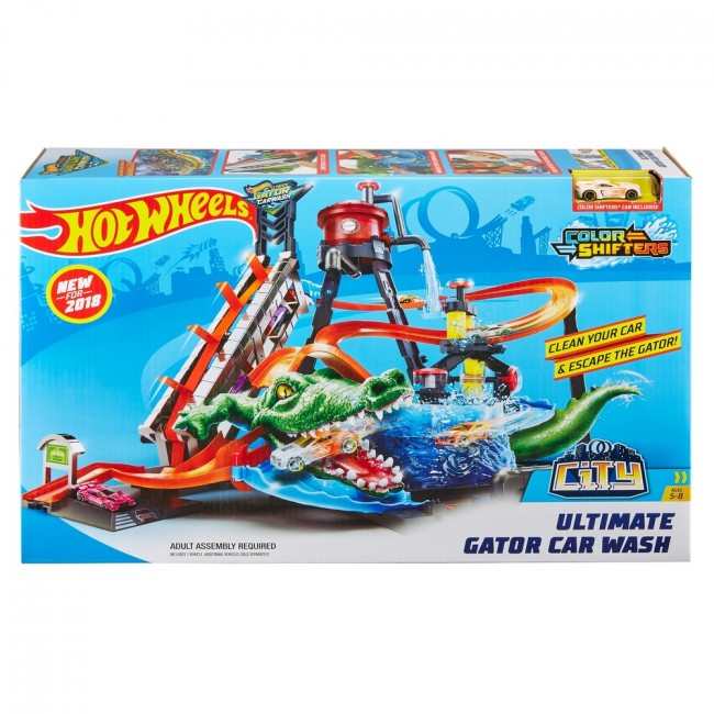 Hot Wheels Set Joaca “Color Shifters Ultimate Gator Car Wash”