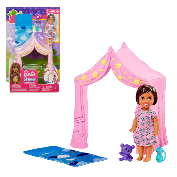 Set de joacă Barbie “Petrecere in Pijama”