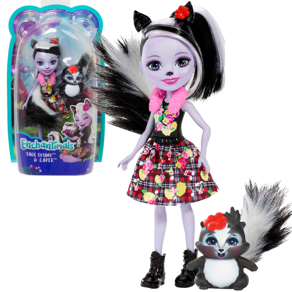 Papusa Enchantimals “Sage Skunk” nou