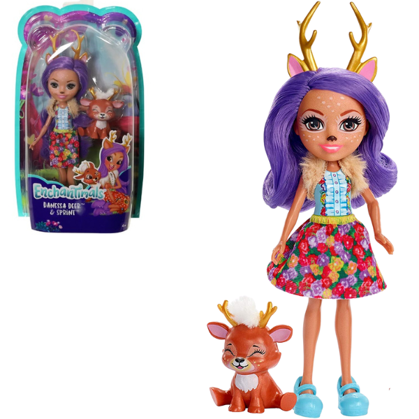 Papusa Enchantimals “Cerbita Danessa & Sprint”