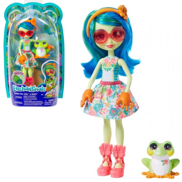 Papusa Enchantimals “Broscuta Tamika & Burst”