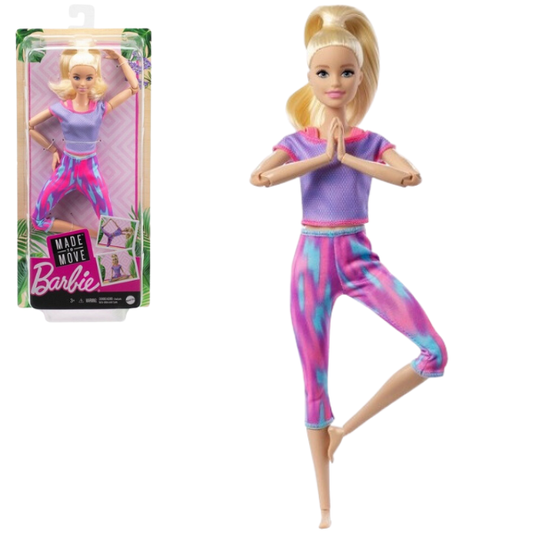 Păpușa Barbie “Made to Move” (blondă)