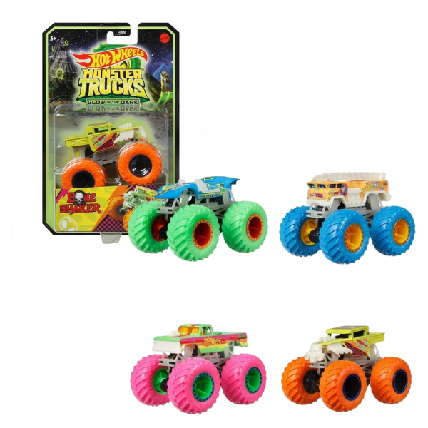 Hot Wheels “Monster Trucks” mașina de bază luminiscentă (as).
