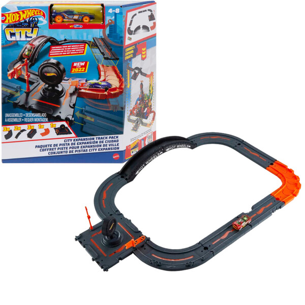Hot Wheels Set de joc „Pistă urbană”, 10 elemente