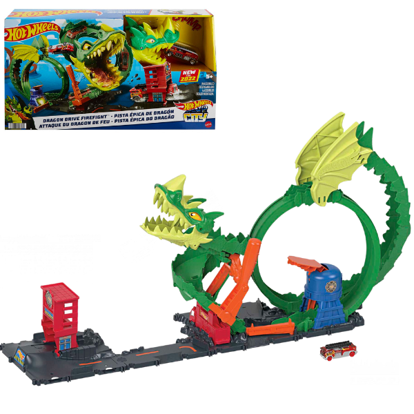 Hot Wheels Set de joc “”Dragon Drive. Schimb de focuri”