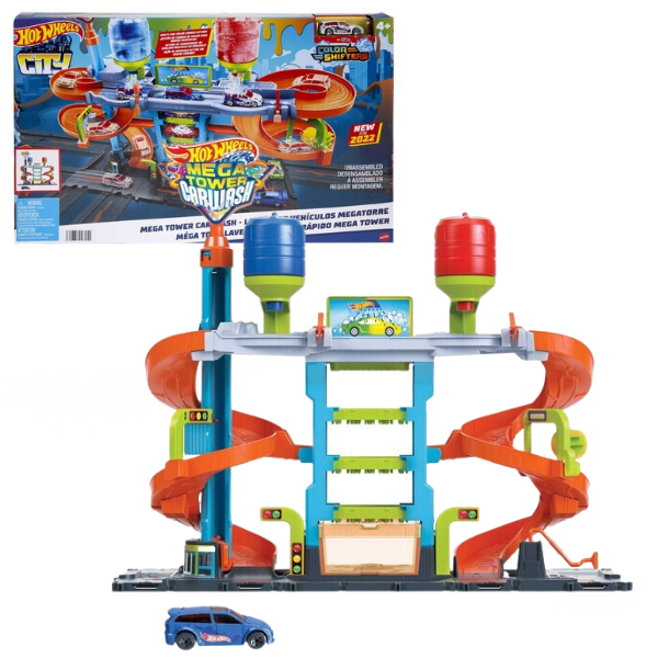 Hot Wheels Set “Mega spălătorie”
