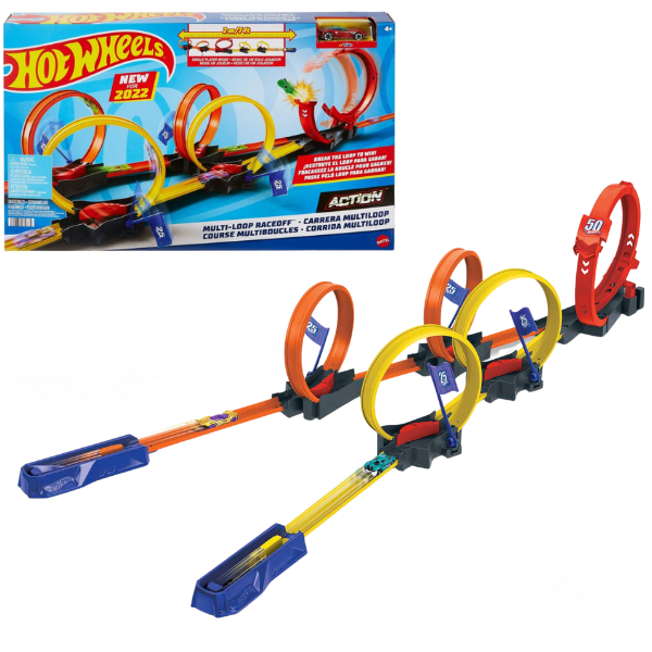 Hot Wheels pistă “Cursă cu mai multe circuite”