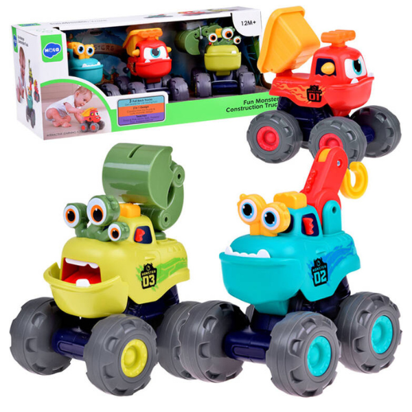Masinute in asortiment “Monster Trucks”, 3 modele