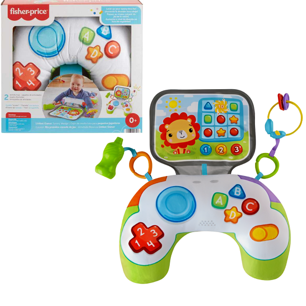 Fisher-Price Pernă pentru jocuri pe burtică „Joystick vesel”