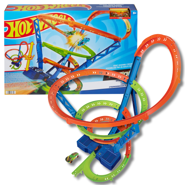 Hot Wheels pistă “Accidentul în spirala de viteză”