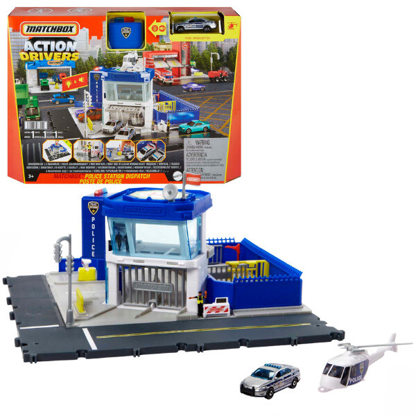 Hot Wheels Set “Dispecerat de poliție” Matchbox