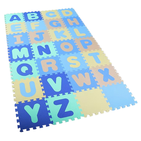 Covoraș-puzzle educativ “Alfabetul”, 28 elem.