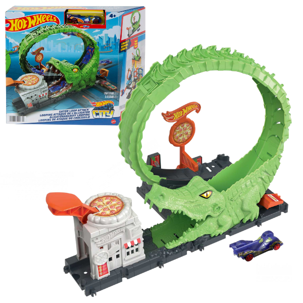 Hot Wheels Set de joc “Capcana crocodilului”