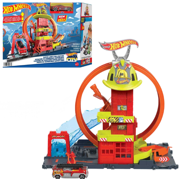 Hot Wheels Set de joc “Stația de pompieri a orașului”