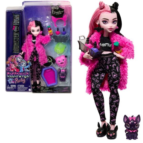 Set de joc Monster High Creepover Party “Draculaura și Count Fabulous”
