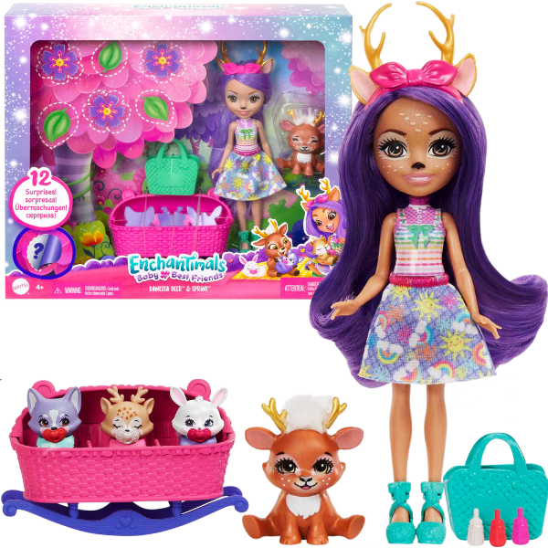 Enchantimals colecția Baby Best Friends “Căprioara Danessa și Sprint”