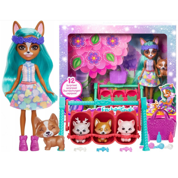 Enchantimals colecția Prietenii bebeluși “Corgi Krizia și Shuo”