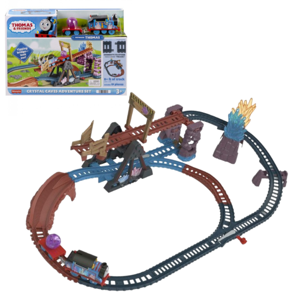 Set de tren “Aventuri în peșterile de cristal”, Thomas și prietenii