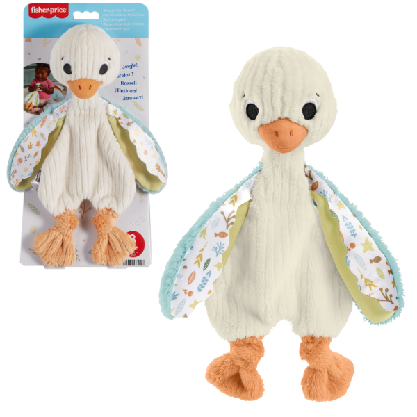 Fisher-Price Jucărie de pluș “Gâscă” cu sunete pentru nou-născuți
