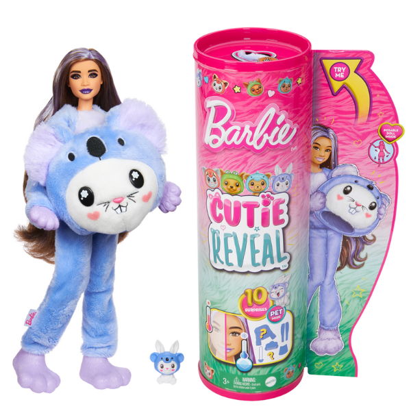 Păpușa Barbie Cutie Reveal “Iepuraș în costum de koala de pluș”