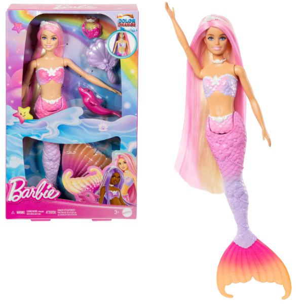 Set de joacă “Sirena care își schimbă culoarea”, cu accesorii