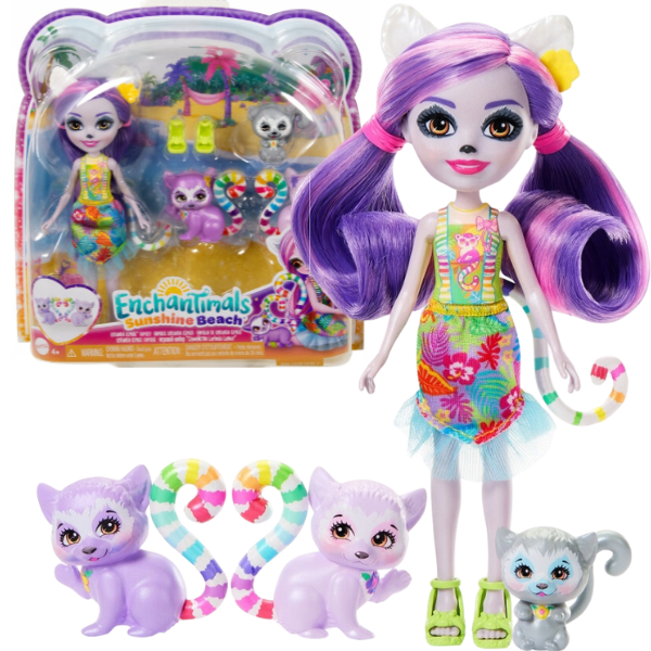 Enchantimals Set “Familia lemurului Lorinda”
