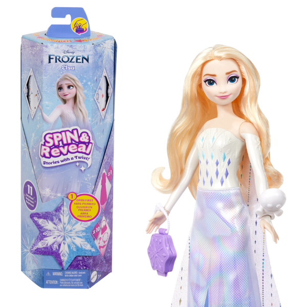 Păpușa Barbie Spin Reveal „Regina zăpezii Elsa”