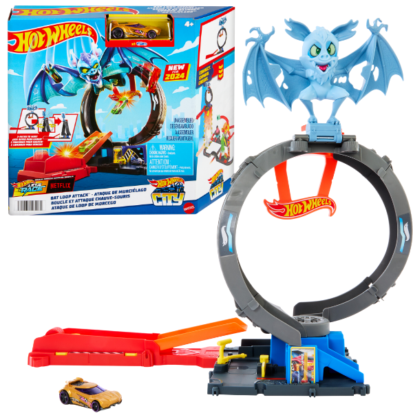 Hot Wheels Set de joc “Atacul liliacului”