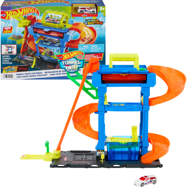 Hot Wheels Track “Spălătorie Tunel urban Twist”