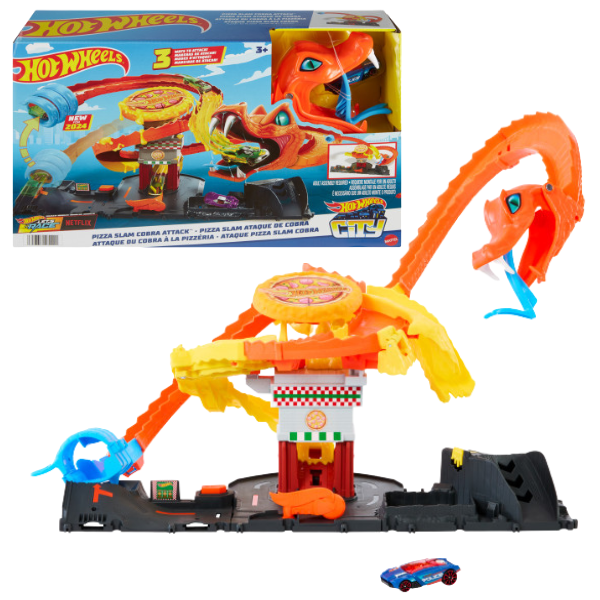 Hot Wheels Track “Ataca cobrei asupra pizzeriei”