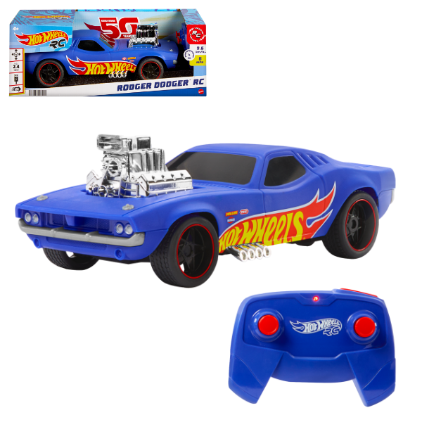 Mașină cu telecomandă Hot Wheels 1:16 “Rodger Dodger”