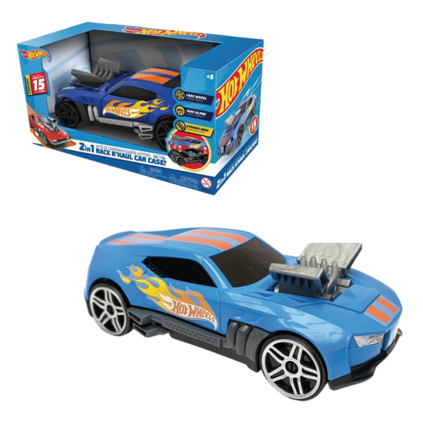 Hot Wheels Automobil de curse și garaj 2 în 1